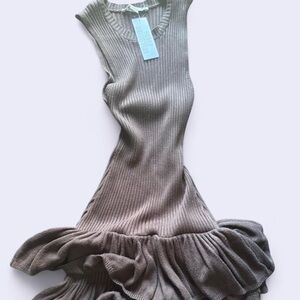 Urban Outfitters Sleeveless Ribbed Dress